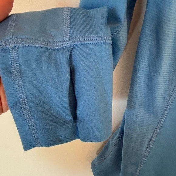 ADIDAS- Blue Pullover 1/4 Zip - Picture 6 of 7
